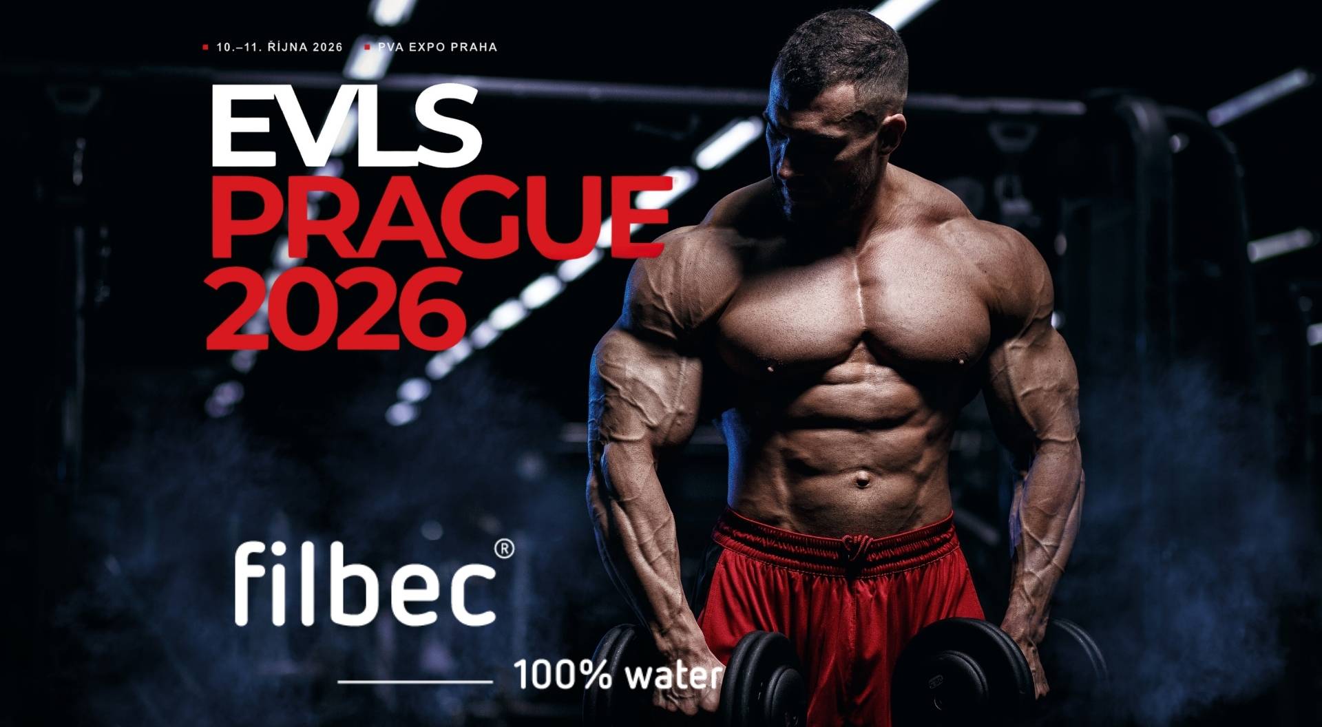 Kevin Levrone bude na EVLS Prague pít vodu Filbec. Přijďte si pro jeho podpis!